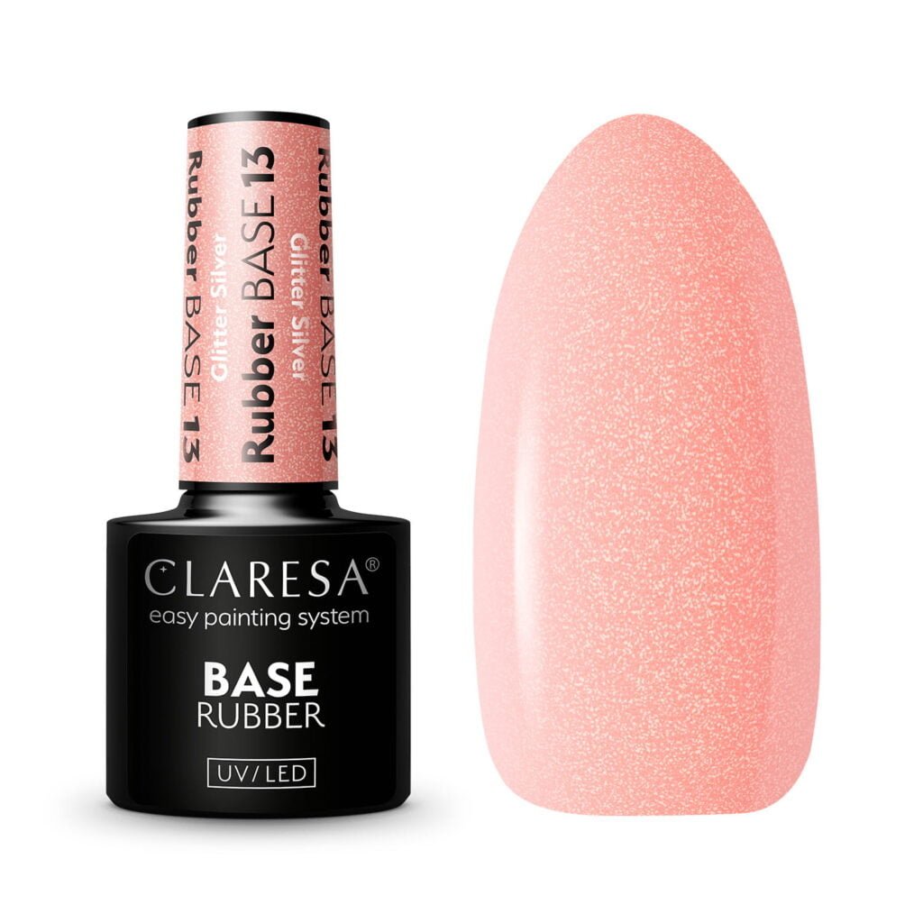 Claresa Baza Kauczukowa Rubber 13 pod lakier hybrydowy na paznokcie. Manicure i Pedicure