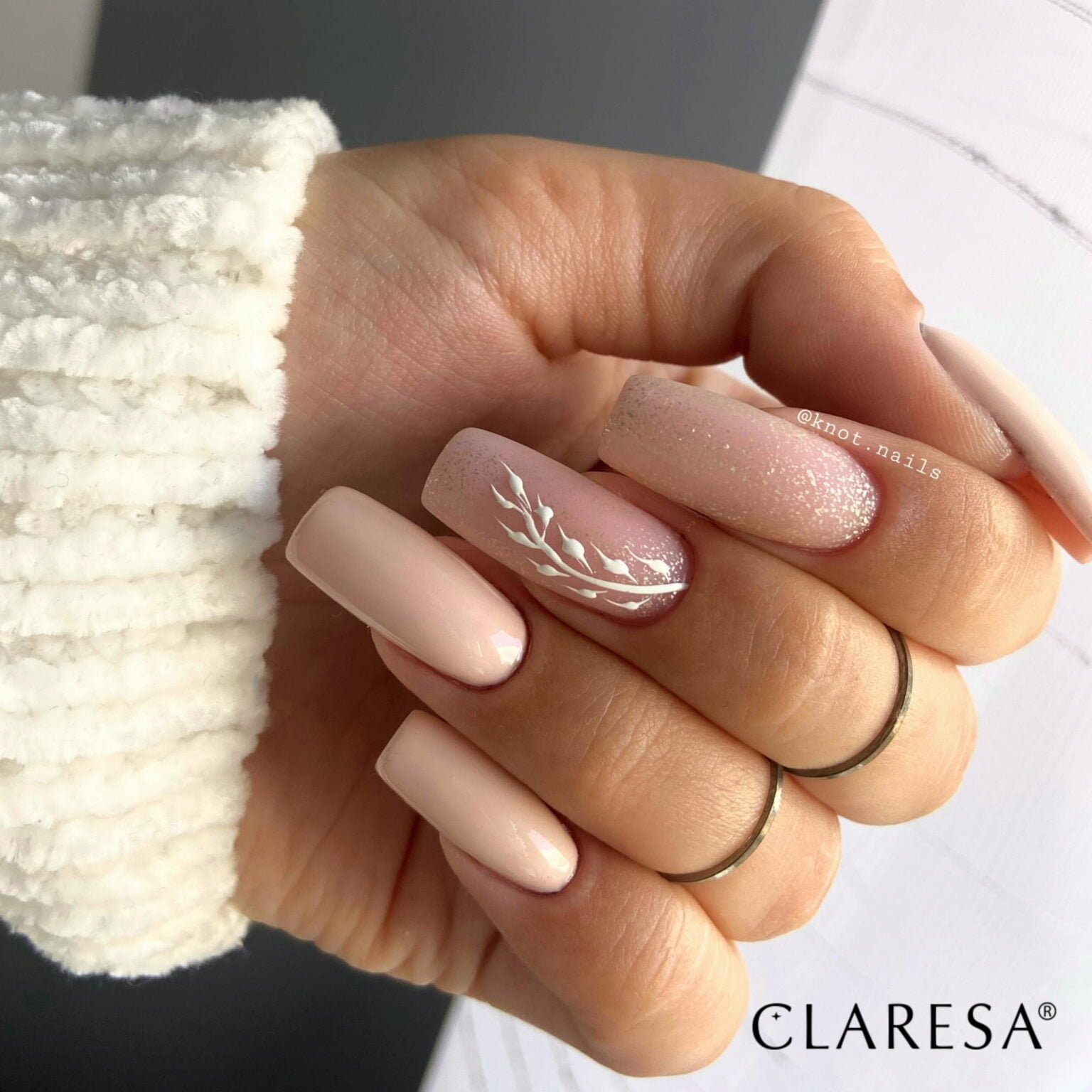 Claresa stylizacja lakiery hybrydowy Dusty Rose 1 do paznokci. Manicure i Pedicure hybrydowy.