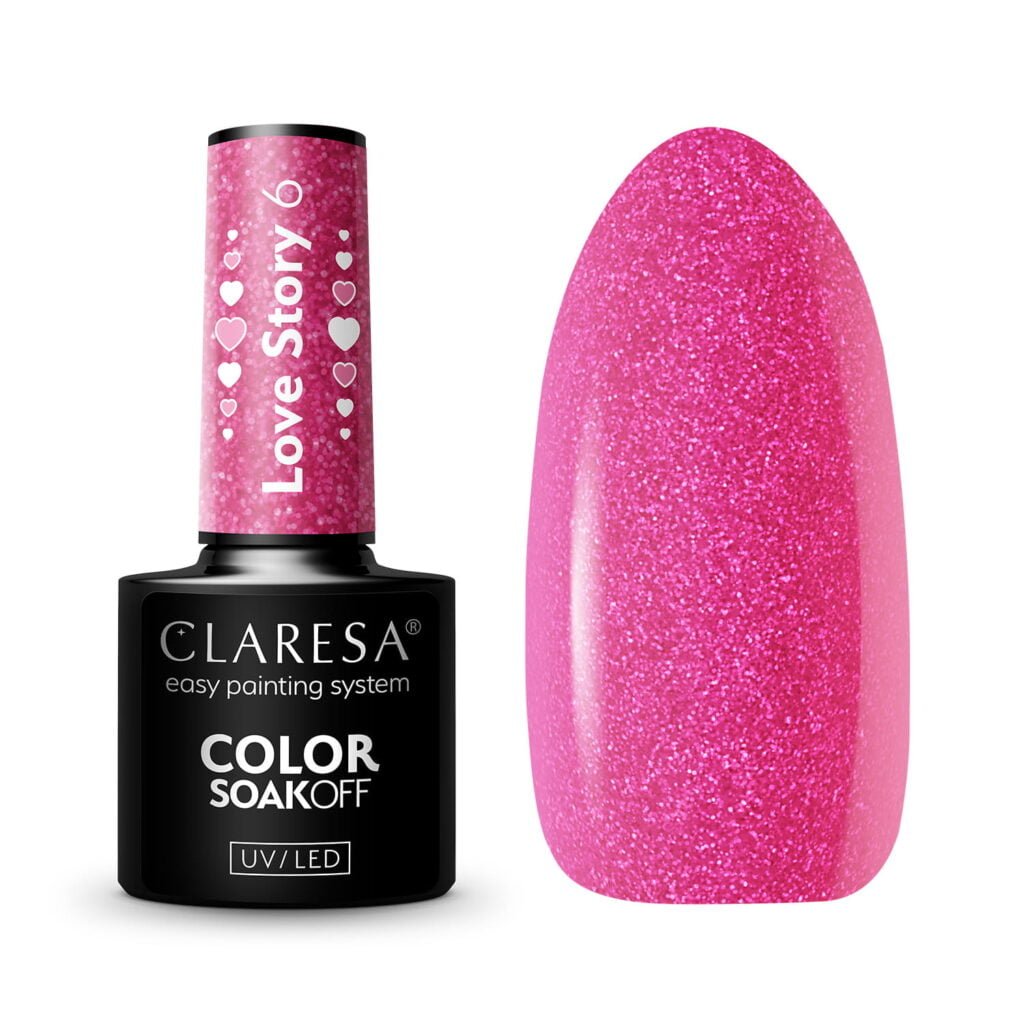 Claresa lakiery hybrydowe Love Story 6 do paznokci. Manicure i Pedicure hybrydowy.