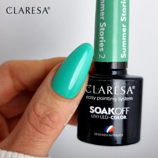 Claresa stylizacja lakiery hybrydowe Summer Stories 2 do paznokci. Manicure i Pedicure hybrydowy.