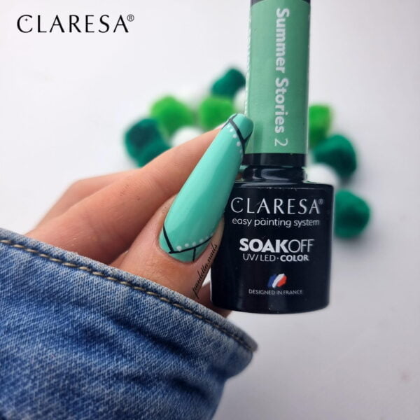 Claresa stylizacja lakiery hybrydowe Summer Stories 2 do paznokci. Manicure i Pedicure hybrydowy.