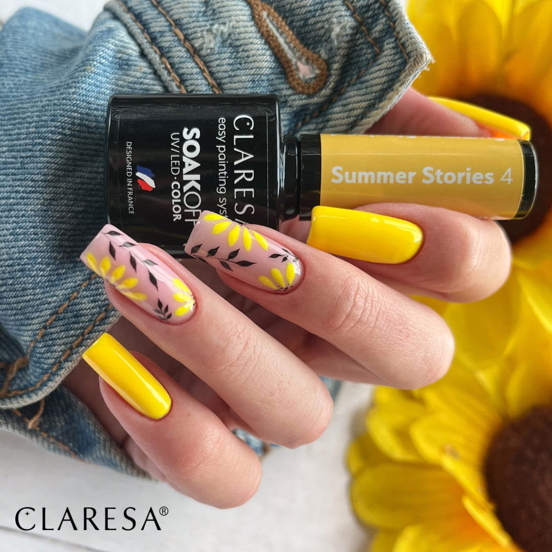 Claresa stylizacja lakiery hybrydowe Summer Stories 4 do paznokci. Manicure i Pedicure hybrydowy.