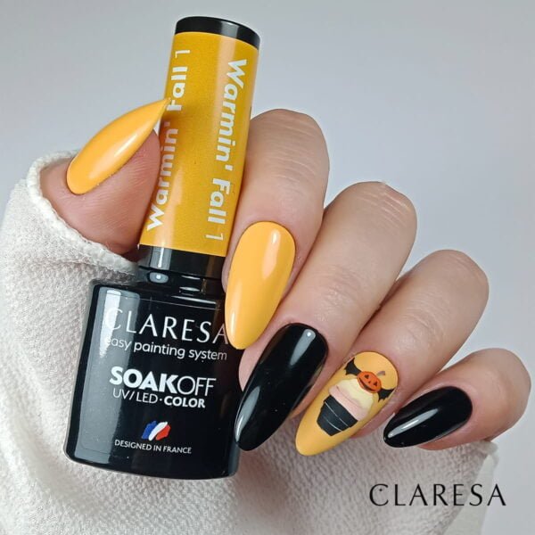 Claresa stylizacja lakiery hybrydowy Warmin Fall 1 do paznokci. Manicure i Pedicure hybrydowy.