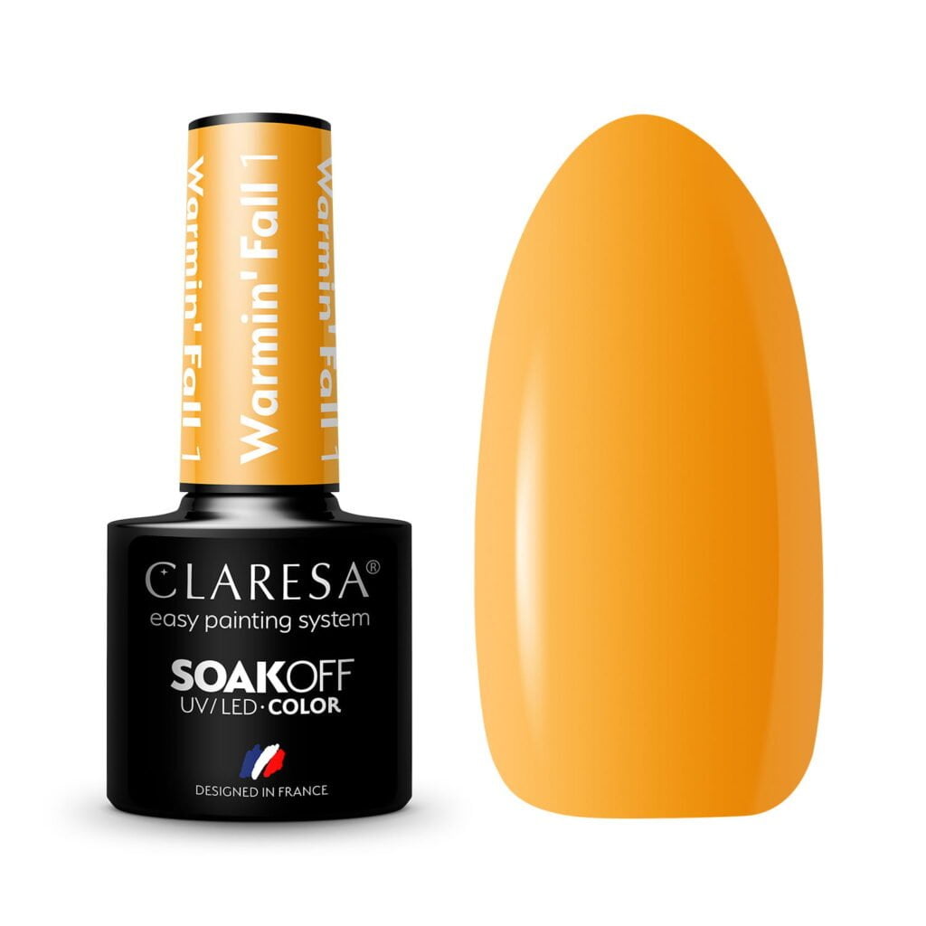 Claresa lakiery hybrydowy Warmin Fall 1 do paznokci. Manicure i Pedicure hybrydowy.