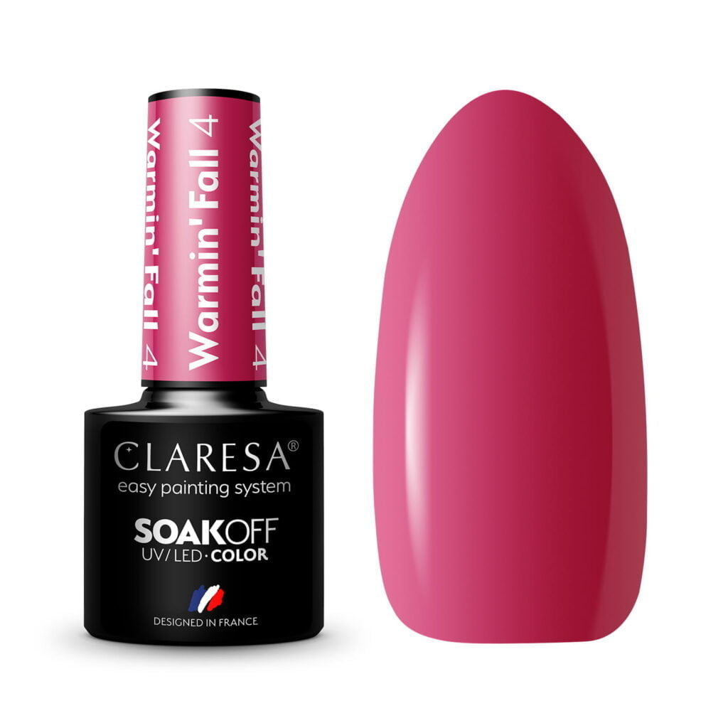 Claresa lakiery hybrydowy Warmin Fall 4 do paznokci. Manicure i Pedicure hybrydowy.