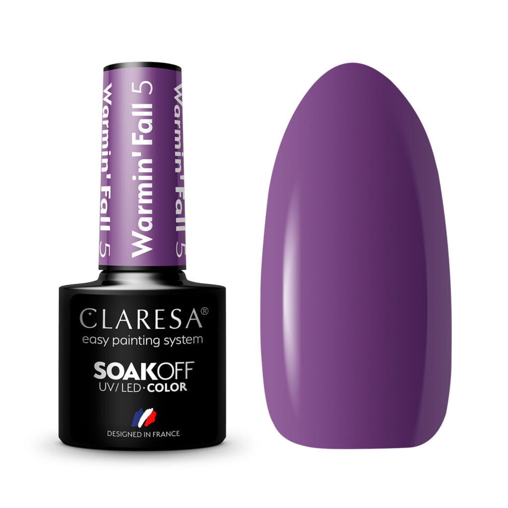 Claresa lakiery hybrydowy Warmin Fall 5 do paznokci. Manicure i Pedicure hybrydowy.
