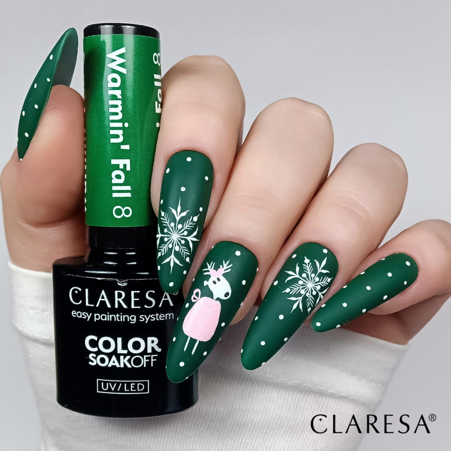 Claresa stylizacja lakiery hybrydowy Warmin Fall 8 do paznokci. Manicure i Pedicure hybrydowy.