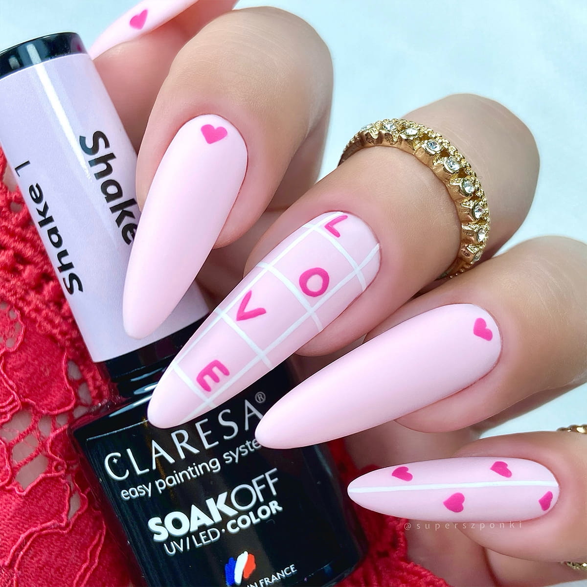 Claresa stylizacja lakiery hybrydowe Shake 1 do paznokci. Manicure i Pedicure hybrydowy.