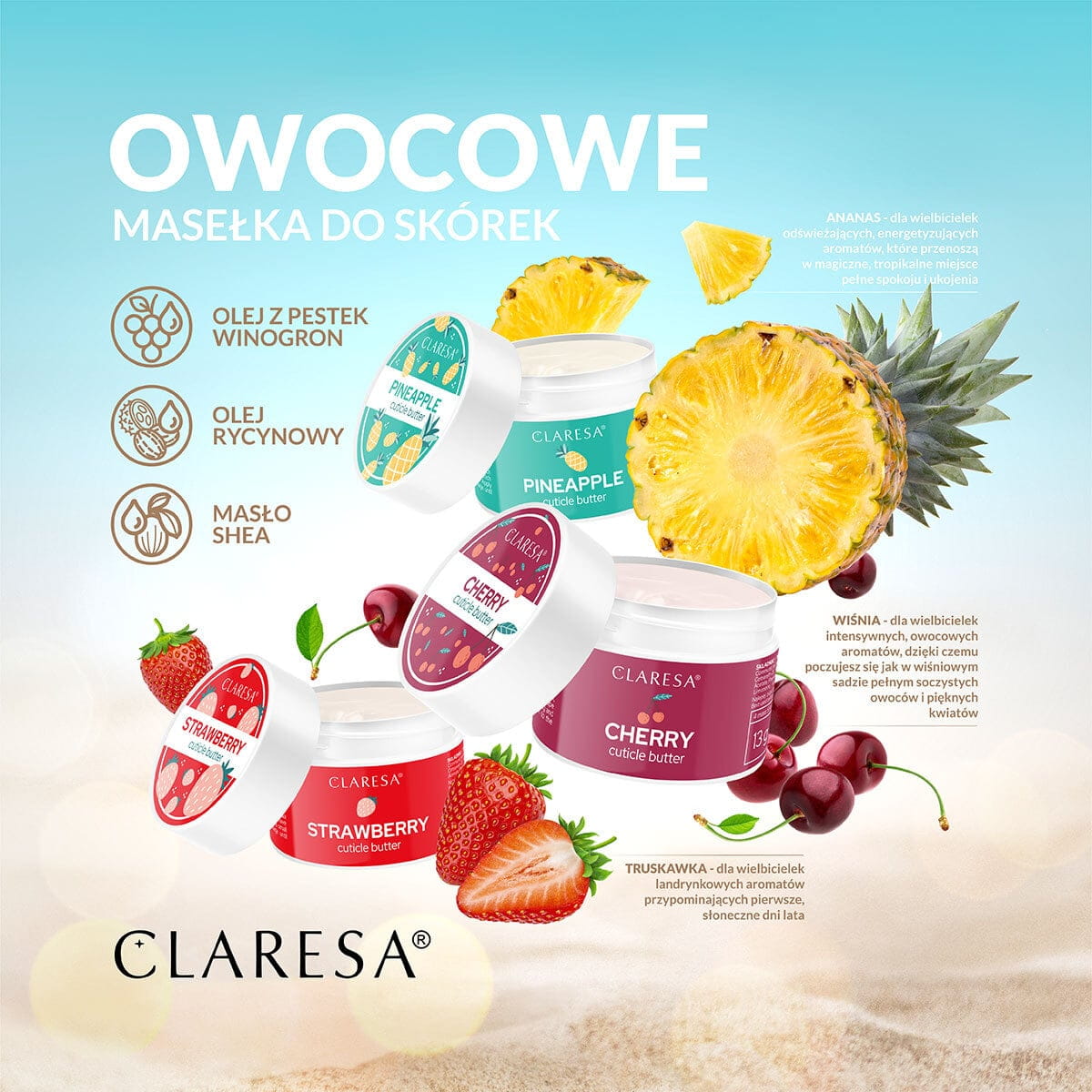 Claresa masełka do skórek. Cuticle Butter