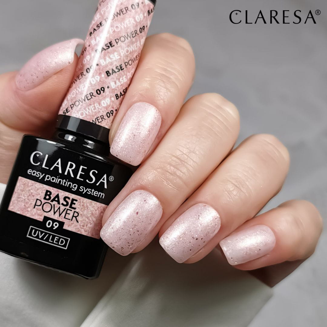 Claresa stylizacja baza hybrydowa Power 09 do paznokci. Manicure i Pedicure hybrydowy.