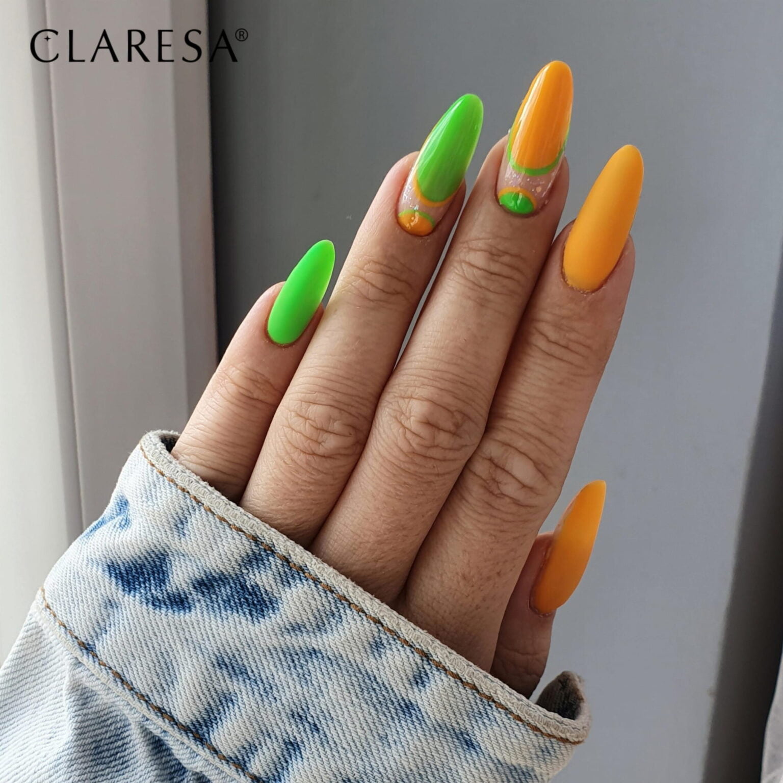 Claresa stylizacja lakiery hybrydowe Neon 4 do paznokci. Manicure i Pedicure hybrydowy.