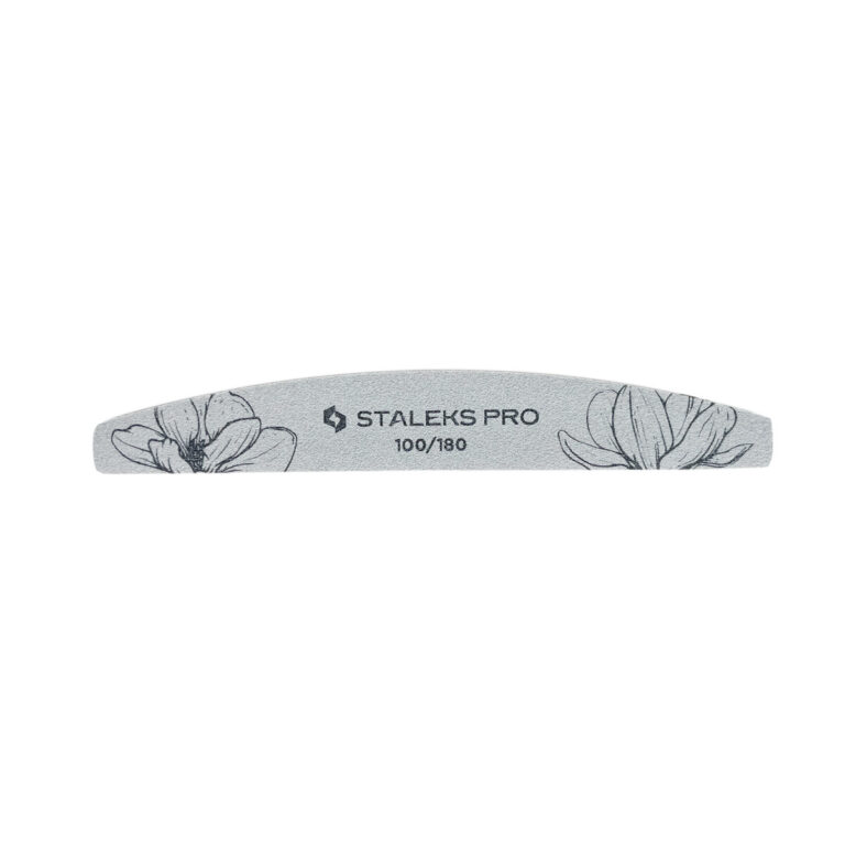 Pilnik mineralny Staleks do paznokci PÓŁKSIĘŻYC 100/180 25szt.