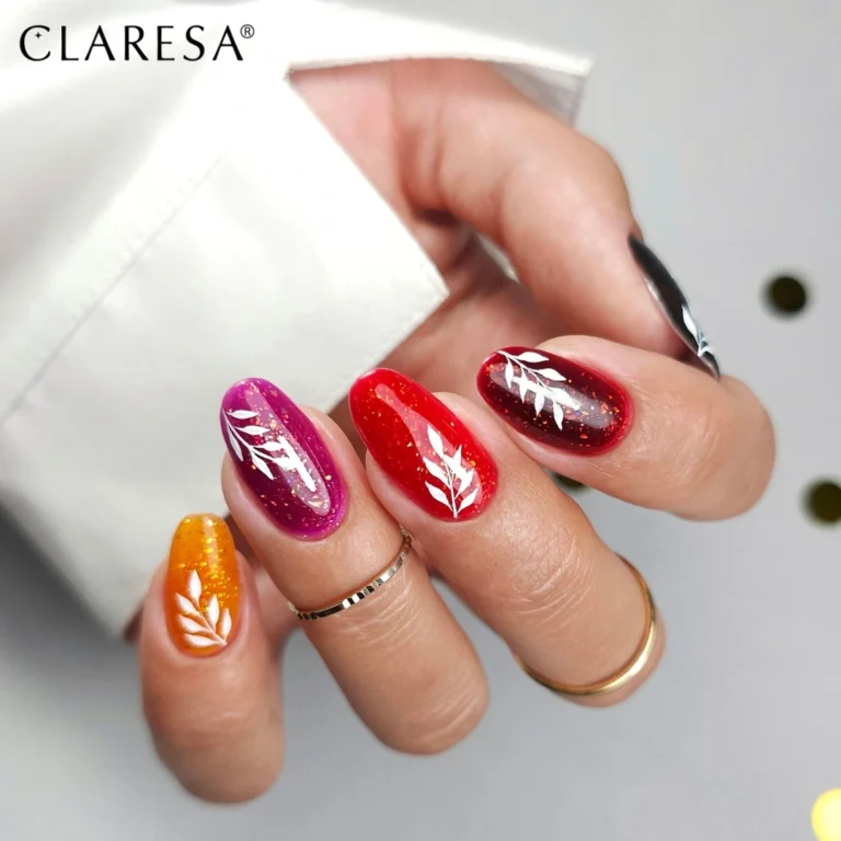 Claresa stylizacja budującej bazy hybrydowe Rainbow Jello Base do paznokci.
