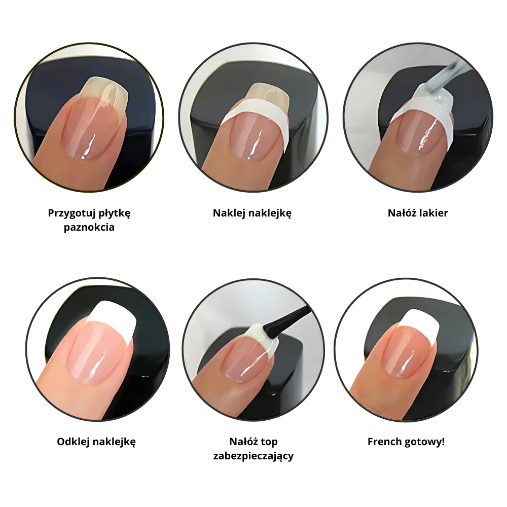 Naklejki paski do french samoprzylepne