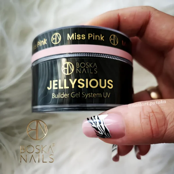 BOSKA NAILS ŻEL BUDUJĄCY JELLYSIOUS MISS PINK DELIKATNY JASNY RÓŻ 50ml