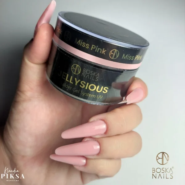 BOSKA NAILS ŻEL BUDUJĄCY JELLYSIOUS MISS PINK DELIKATNY JASNY RÓŻ 50ml