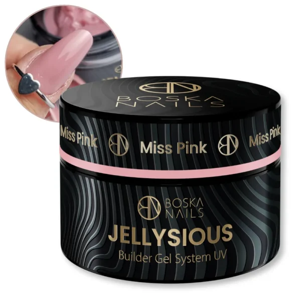 BOSKA NAILS ŻEL BUDUJĄCY JELLYSIOUS MISS PINK DELIKATNY JASNY RÓŻ 50ml