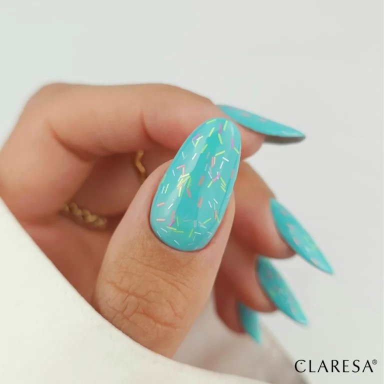 Claresa Top hybrydowy Sweet Crush no wipe pastelowa posypka