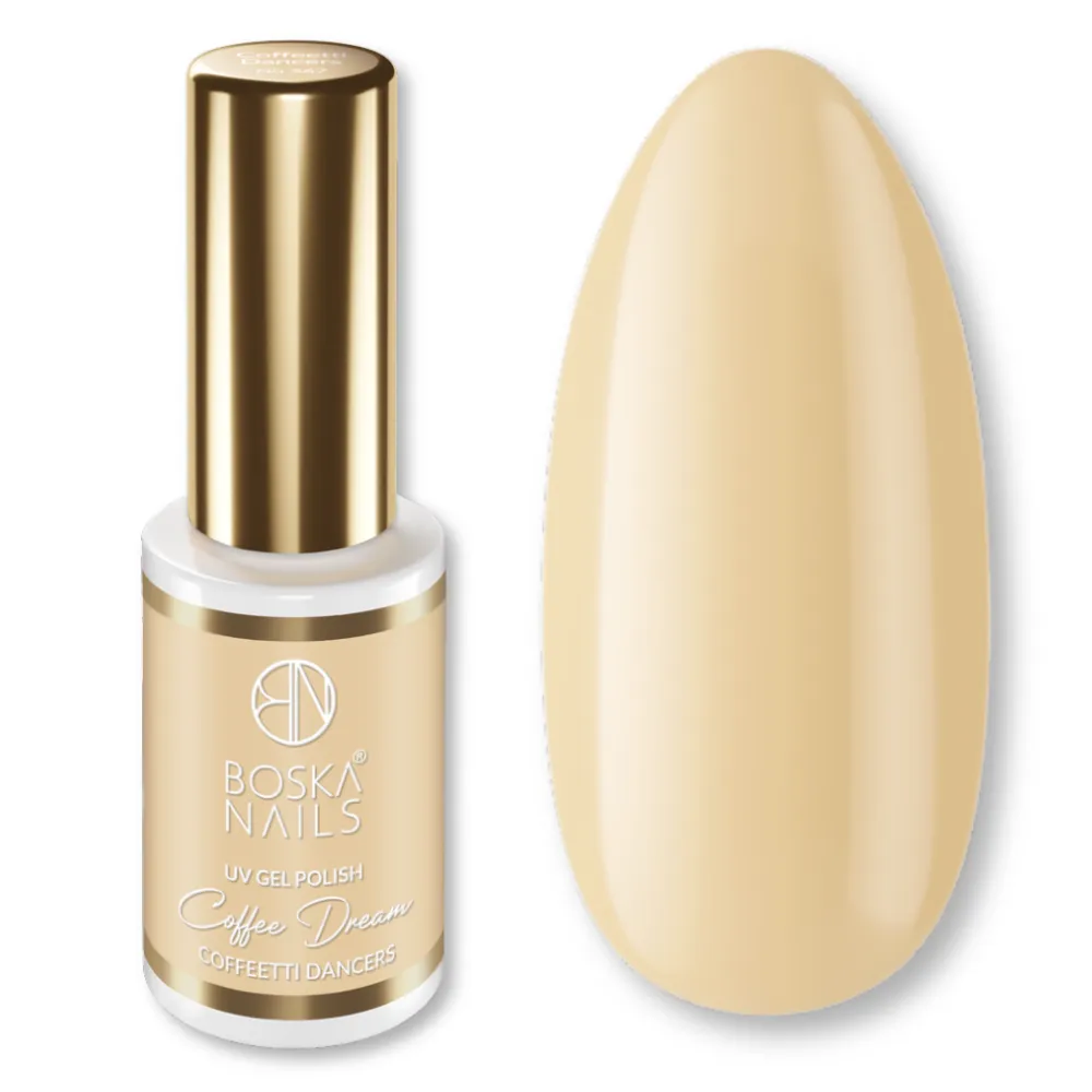 BOSKA NAILS LAKIER HYBRYDOWY COFFEETTI DANCER'S 567 DO PAZNOKCI CIEPŁY BEŻ