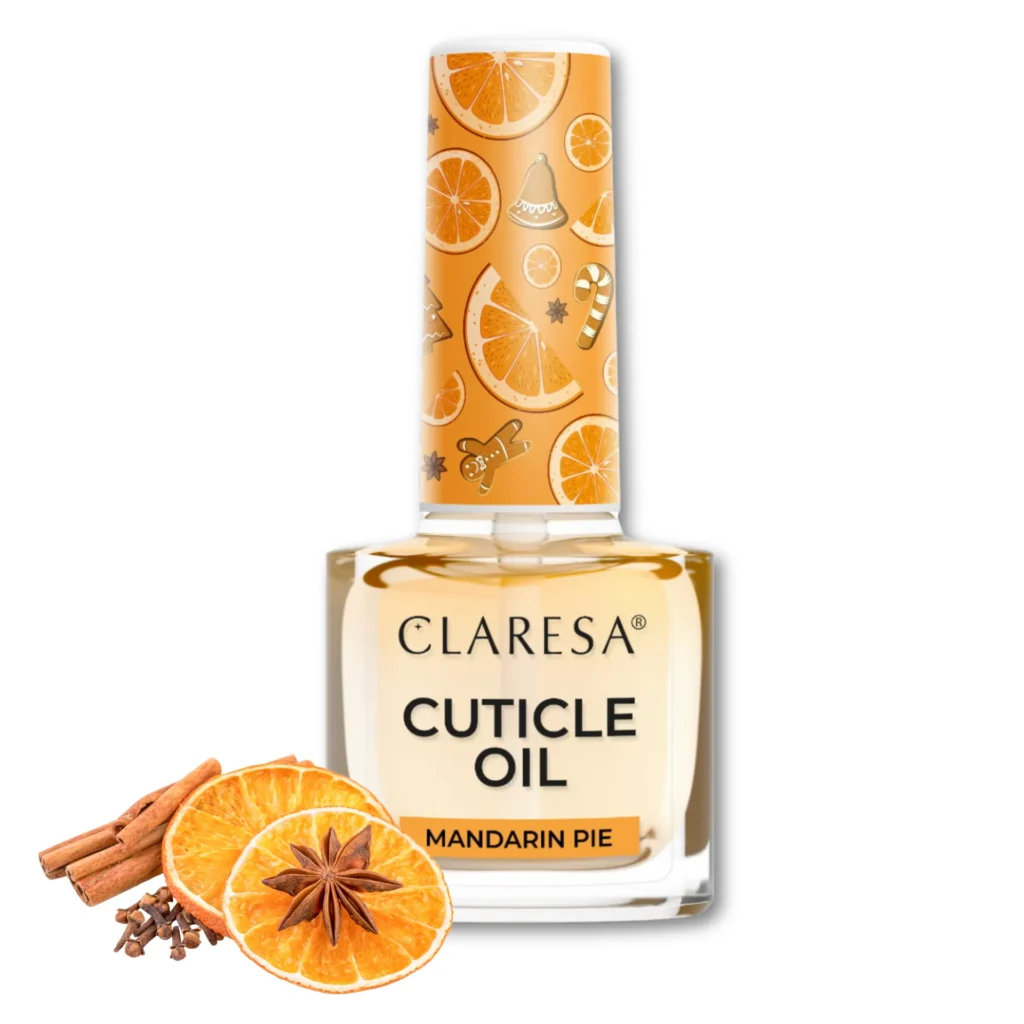 Claresa oliwka do skórek i paznokci Mandarin Pie korzenne ciasto