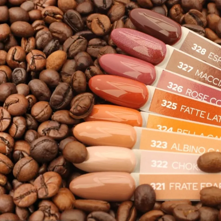 oshi Lakier hybrydowy Chokka Mokka 322 jasny beż z drobinkami