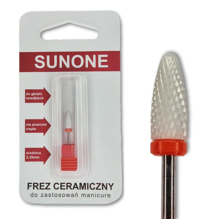 SUNONE FREZ CS1 CERAMICZNY STOŻEK SZCZELINOWY DELIKATNY CZERWONY