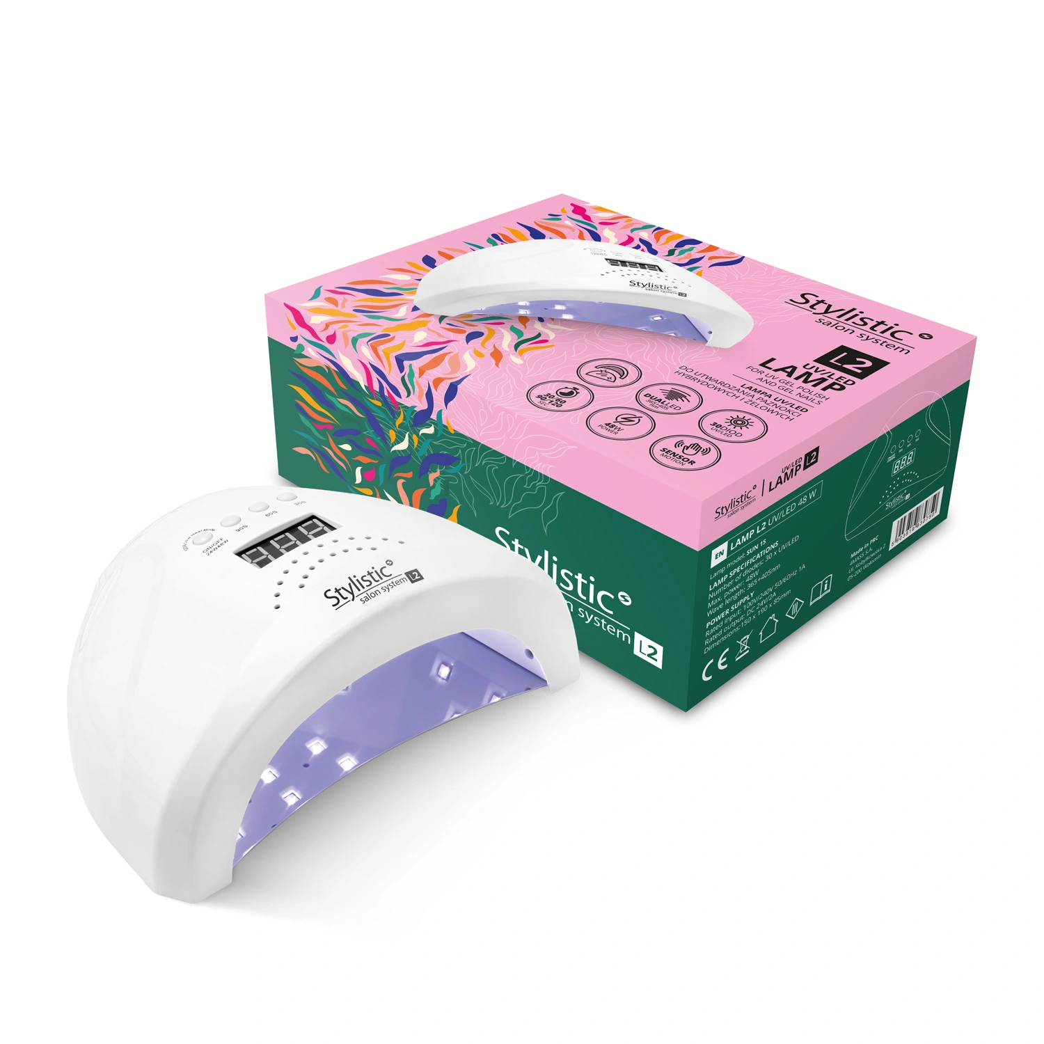 STYLISTIC Lampa do paznokci L2 UV/LED 48W