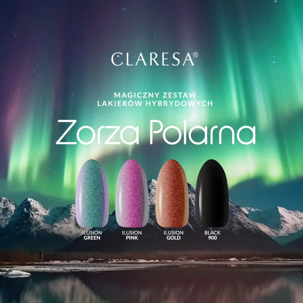 Claresa Zorza Polarna - wielowymiarowe odcienie z czarnym dodatkiem