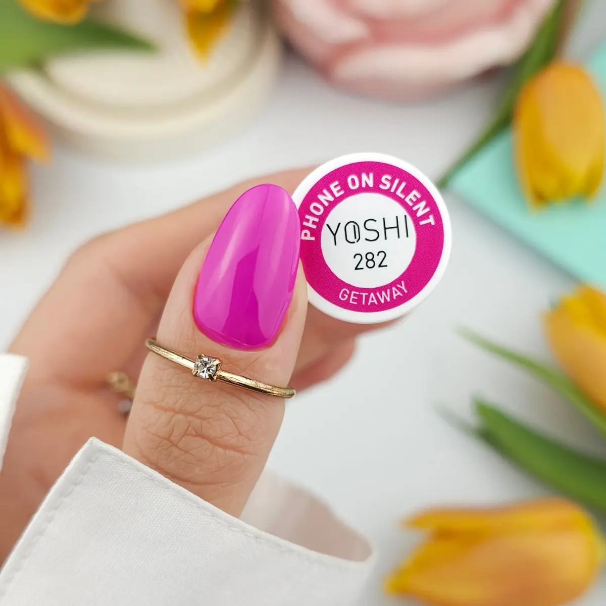 Yoshi Lakier hybrydowy Phone On Silent 282 neonowy róż