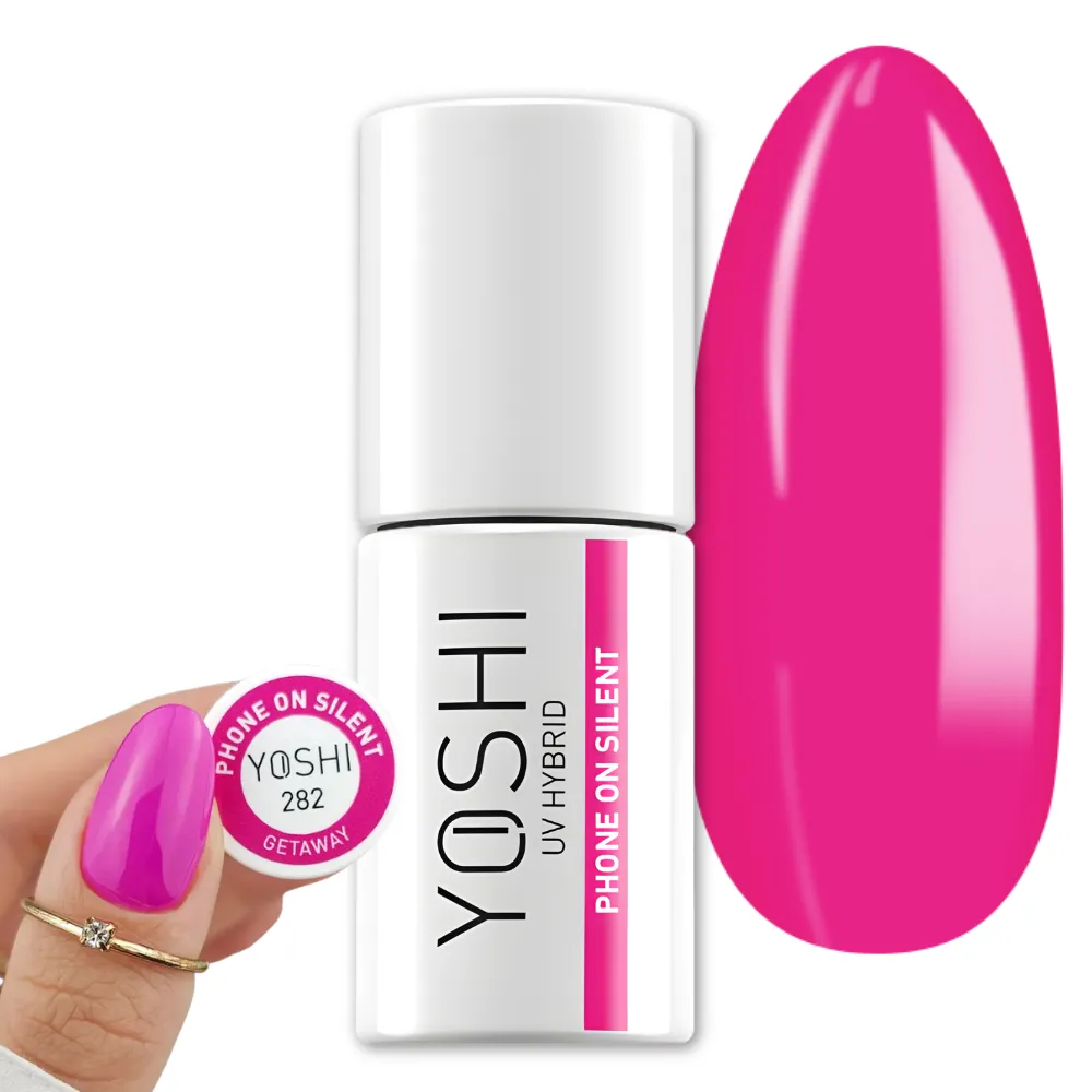 Yoshi Lakier hybrydowy Phone On Silent 282 neonowy róż