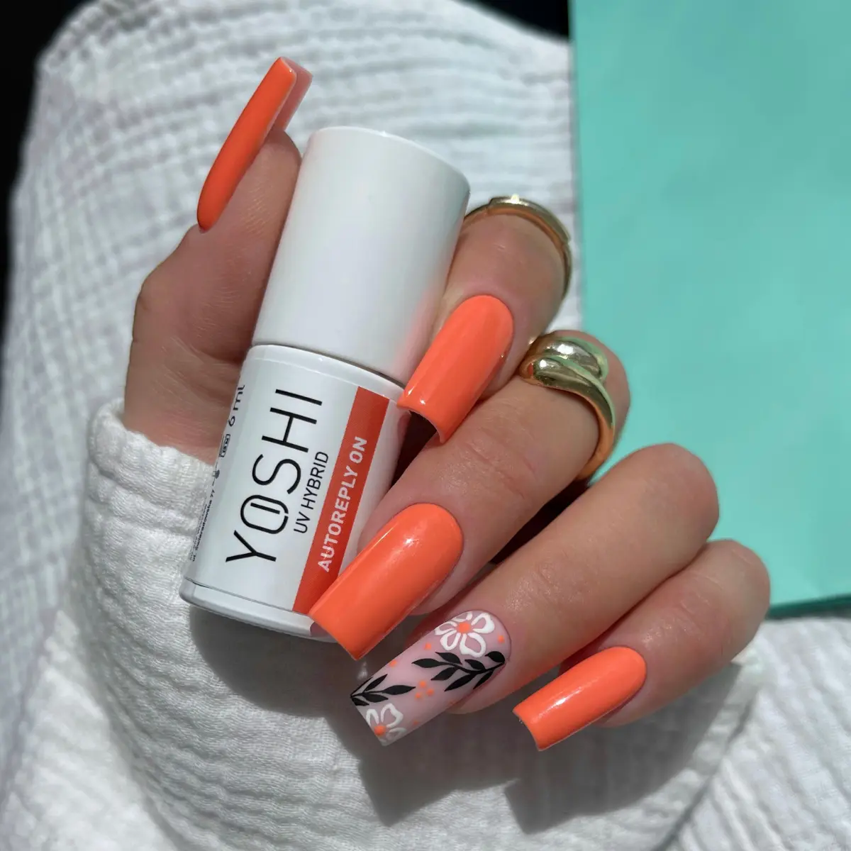 Yoshi Lakier hybrydowy Autoreply On 284 neonowy pomarańcz