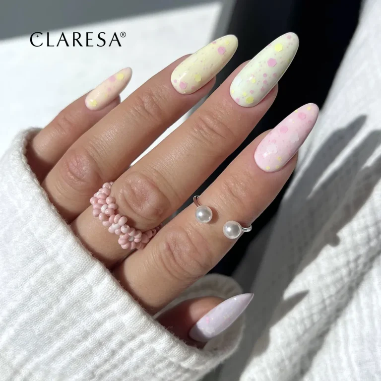 Claresa Top hybrydowy Pastel Garden no wipe kwiatuszki