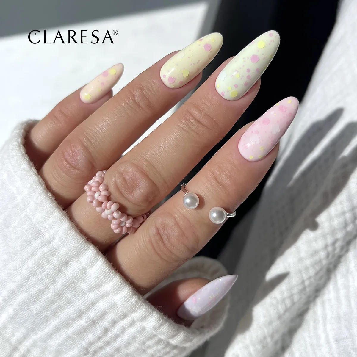 Claresa Top hybrydowy Pastel Garden no wipe kwiatuszki