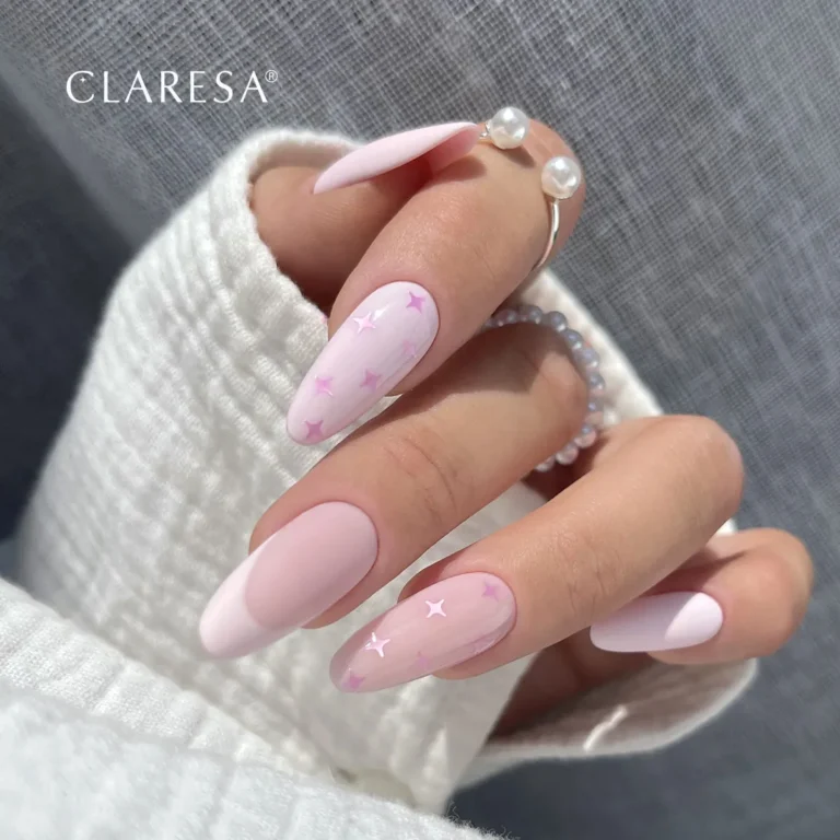 Claresa Top hybrydowy Pixie Stars no wipe różowe gwiazdki