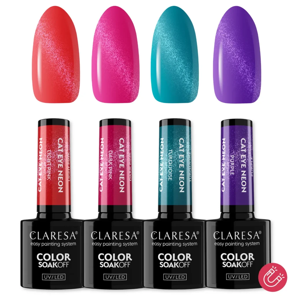 Claresa Lakier hybrydowy kolekcja NEON CAT EYE