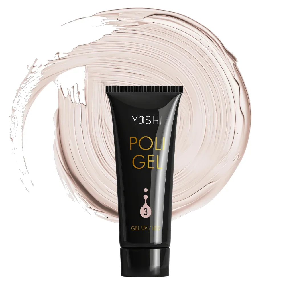 Yoshi Żel budujący akrylożel PoliGEL No3 beżowy konstrukcyjny 30ml