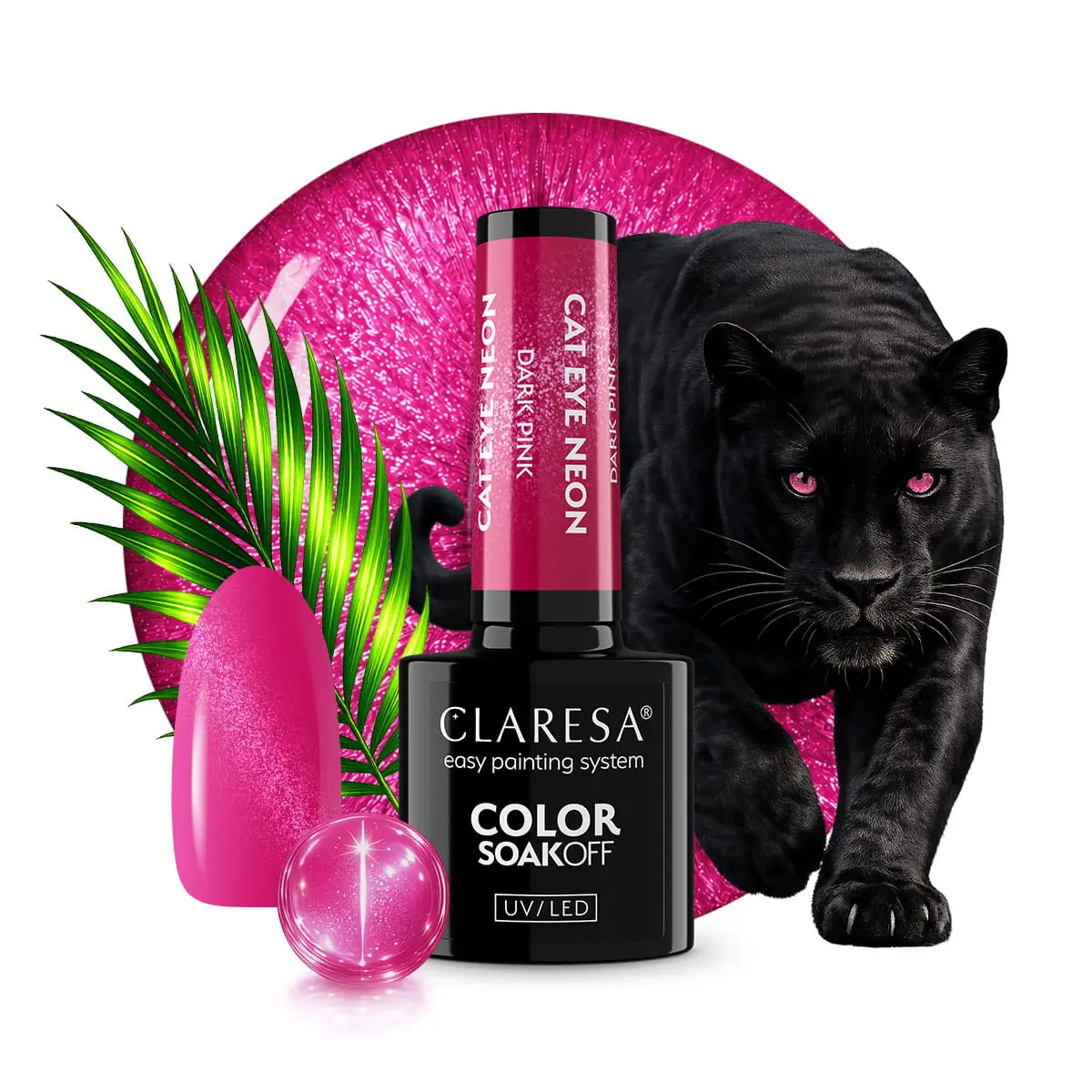 Claresa Lakier hybrydowy kolekcja NEON CAT EYE