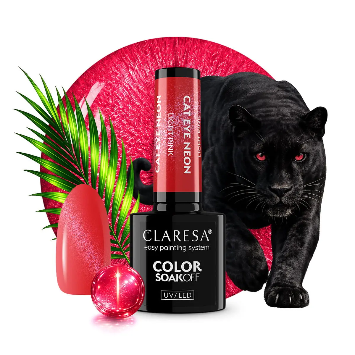 Claresa Lakier hybrydowy kolekcja NEON CAT EYE