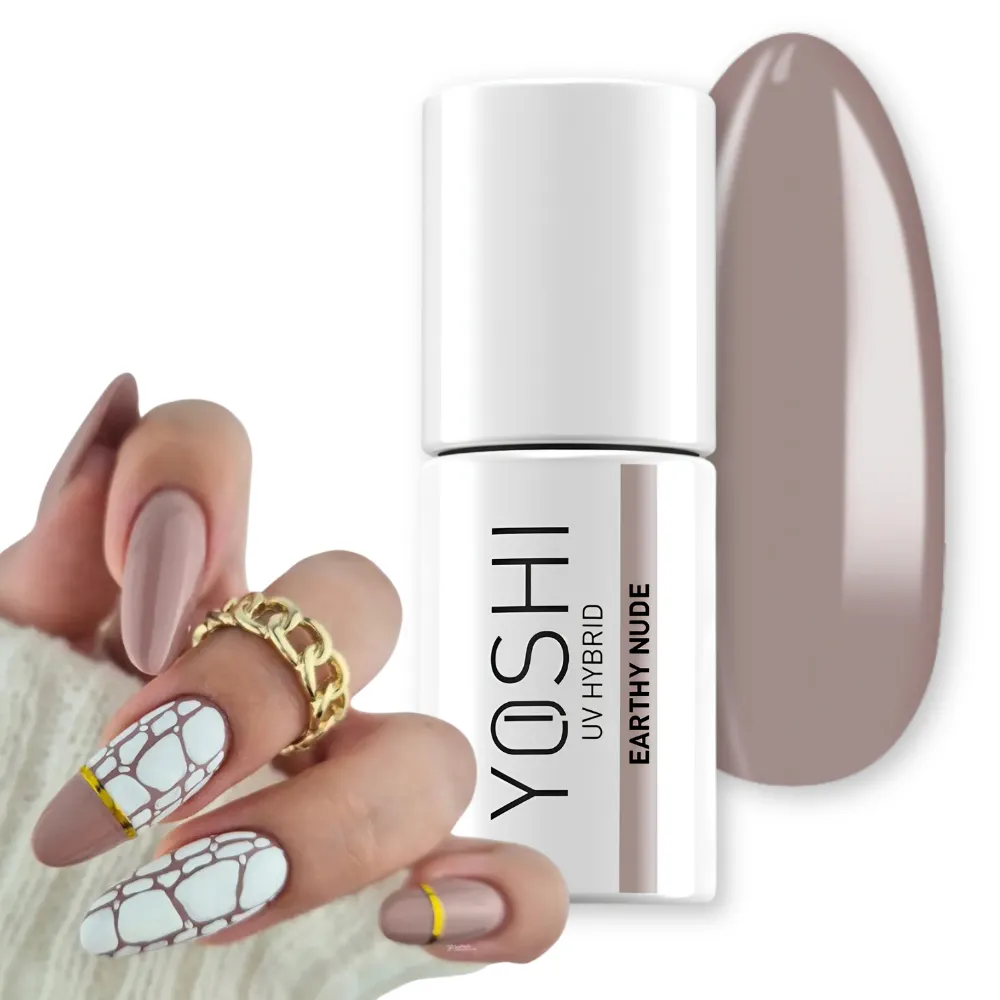 Yoshi Lakier hybrydowy Earthy Nude 135 ziemisty beż
